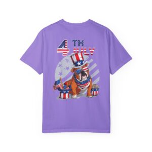 Dog Lovers 4th of July Unisex Garment-Dyed T-shirt - Image 94