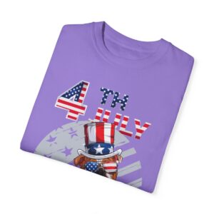 Dog Lovers 4th of July Unisex Garment-Dyed T-shirt - Image 95