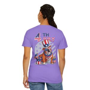 Dog Lovers 4th of July Unisex Garment-Dyed T-shirt - Image 92