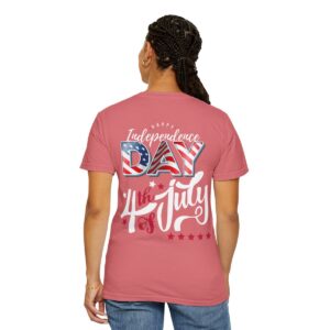Dark Themed 4th of July Unisex Garment-Dyed T-shirt Featuring a Creative Design - Image 125