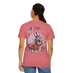 Dog Lovers 4th of July Unisex Garment-Dyed T-shirt - Image 118