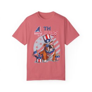 Dog Lovers 4th of July Unisex Garment-Dyed T-shirt - Image 119