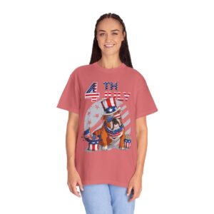 Dog Lovers 4th of July Unisex Garment-Dyed T-shirt - Image 123