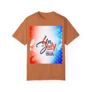 Patch Color Design for 4th of July - Unisex Garment-Dyed T-shirt - Image 54
