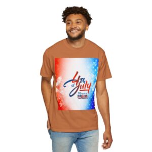 Patch Color Design for 4th of July - Unisex Garment-Dyed T-shirt - Image 63