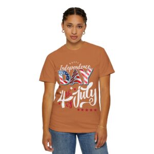 Dark Themed 4th of July Unisex Garment-Dyed T-shirt Featuring a Creative Design - Image 33