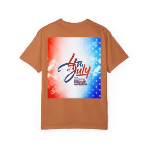 Patch Color Design for 4th of July - Unisex Garment-Dyed T-shirt - Image 55