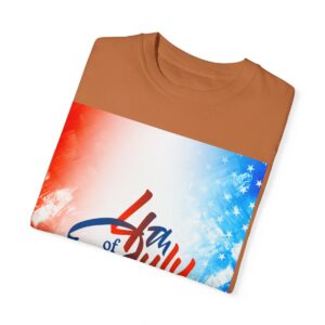 Patch Color Design for 4th of July - Unisex Garment-Dyed T-shirt - Image 56