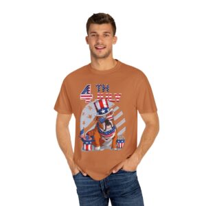Dog Lovers 4th of July Unisex Garment-Dyed T-shirt - Image 31