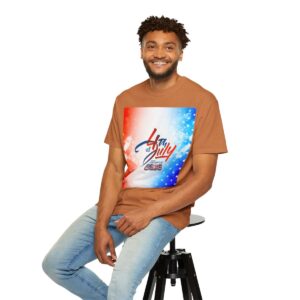 Patch Color Design for 4th of July - Unisex Garment-Dyed T-shirt - Image 53