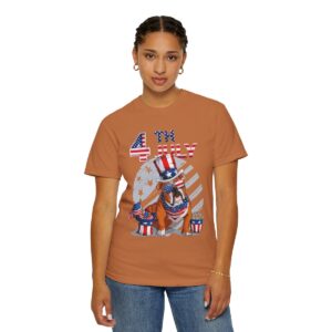 Dog Lovers 4th of July Unisex Garment-Dyed T-shirt - Image 33