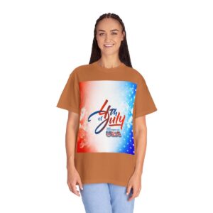 Patch Color Design for 4th of July - Unisex Garment-Dyed T-shirt - Image 58