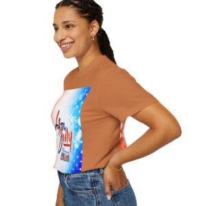 Patch Color Design for 4th of July - Unisex Garment-Dyed T-shirt - Image 61