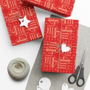 Independence Day with our stunning 4th of July Pattern in Red Gift Wrap Papers - Image 3