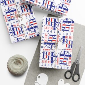 Independence Day with our stunning 4th of July Pattern Gift Wrap Papers - Image 3