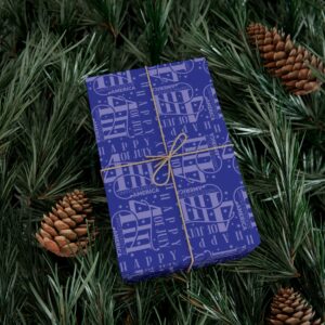 Exquisite 4th of July Pattern in Blue Gift Wrap Papers