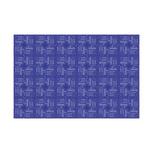 Exquisite 4th of July Pattern in Blue Gift Wrap Papers - Image 2
