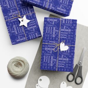 Exquisite 4th of July Pattern in Blue Gift Wrap Papers - Image 3