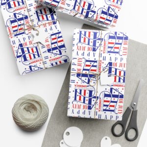 Independence Day with our stunning 4th of July Pattern Gift Wrap Papers - Image 6