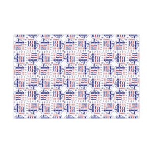 Independence Day with our stunning 4th of July Pattern Gift Wrap Papers - Image 5
