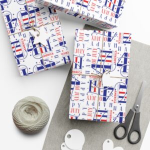 Independence Day with our stunning 4th of July Pattern Gift Wrap Papers - Image 10