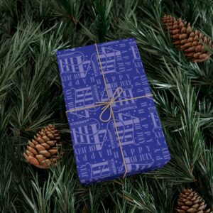 Exquisite 4th of July Pattern in Blue Gift Wrap Papers - Image 12