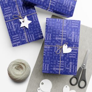 Exquisite 4th of July Pattern in Blue Gift Wrap Papers - Image 14