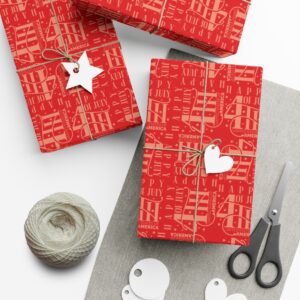 Independence Day with our stunning 4th of July Pattern in Red Gift Wrap Papers - Image 18