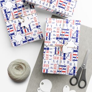 Independence Day with our stunning 4th of July Pattern Gift Wrap Papers - Image 22