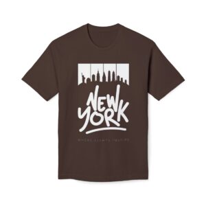 I Love New York - Dark - Unisex Midweight T-Shirt, Ecofriendly - Image 2
