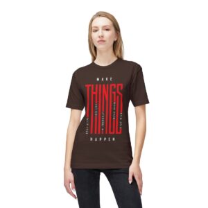 Make Things Happen Dark Color - Unisex Midweight T-Shirt - Ecofriendly - Image 7