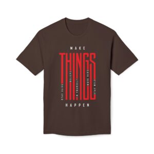 Make Things Happen Dark Color - Unisex Midweight T-Shirt - Ecofriendly - Image 8