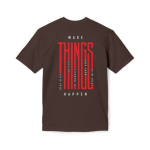 Make Things Happen Dark Color - Unisex Midweight T-Shirt - Ecofriendly - Image 9