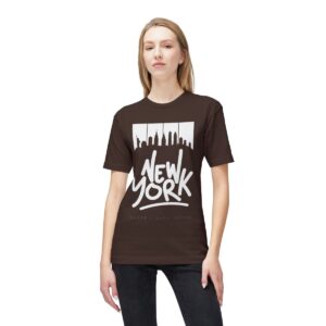 I Love New York - Dark - Unisex Midweight T-Shirt, Ecofriendly - Image 4