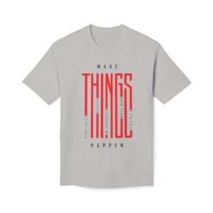 Make Things Happen Light Color - Unisex Midweight T-Shirt - Ecofriendly - Image 20