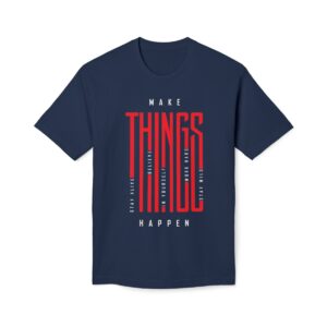 Make Things Happen Dark Color - Unisex Midweight T-Shirt - Ecofriendly - Image 38