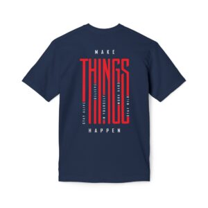 Make Things Happen Dark Color - Unisex Midweight T-Shirt - Ecofriendly - Image 39