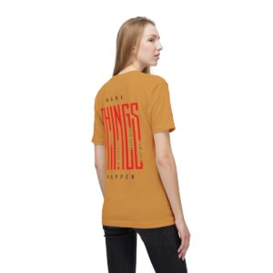 Make Things Happen Light Color - Unisex Midweight T-Shirt - Ecofriendly - Image 35