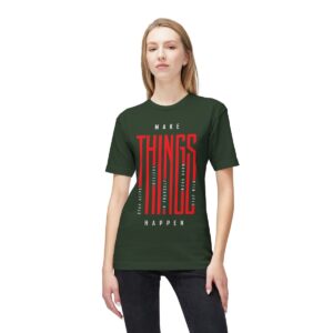 Make Things Happen Dark Color - Unisex Midweight T-Shirt - Ecofriendly - Image 19