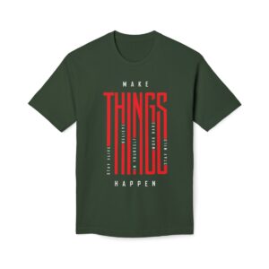 Make Things Happen Dark Color - Unisex Midweight T-Shirt - Ecofriendly - Image 20
