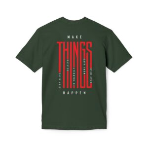 Make Things Happen Dark Color - Unisex Midweight T-Shirt - Ecofriendly - Image 21