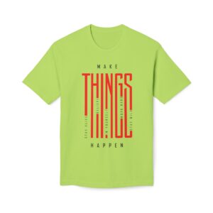 Make Things Happen Light Color - Unisex Midweight T-Shirt - Ecofriendly - Image 2