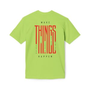 Make Things Happen Light Color - Unisex Midweight T-Shirt - Ecofriendly - Image 3