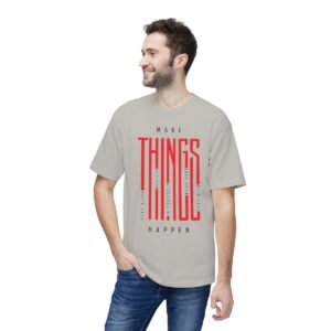 Make Things Happen Light Color - Unisex Midweight T-Shirt - Ecofriendly - Image 25