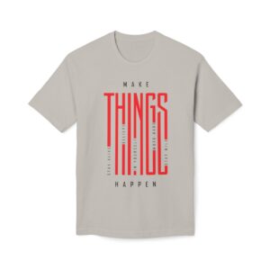 Make Things Happen Light Color - Unisex Midweight T-Shirt - Ecofriendly - Image 26