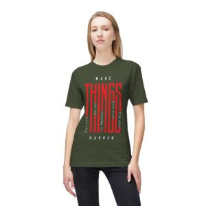 Make Things Happen Dark Color - Unisex Midweight T-Shirt - Ecofriendly - Image 13