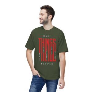 Make Things Happen Dark Color - Unisex Midweight T-Shirt - Ecofriendly - Image 17