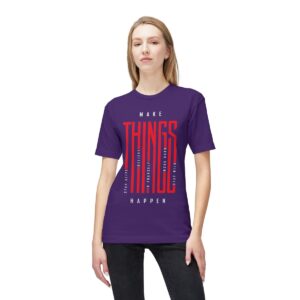 Make Things Happen Dark Color - Unisex Midweight T-Shirt - Ecofriendly - Image 43