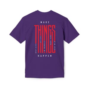 Make Things Happen Dark Color - Unisex Midweight T-Shirt - Ecofriendly - Image 45