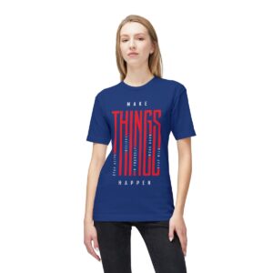 Make Things Happen Dark Color - Unisex Midweight T-Shirt - Ecofriendly - Image 25